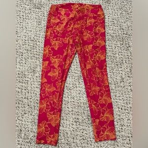 LuLaRoe Tall & Curvy Pink & Yellow Flowers